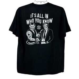 Lurking Class by Sketchy Tank All In Who You Know Graphic T-Shirt Large L Skate